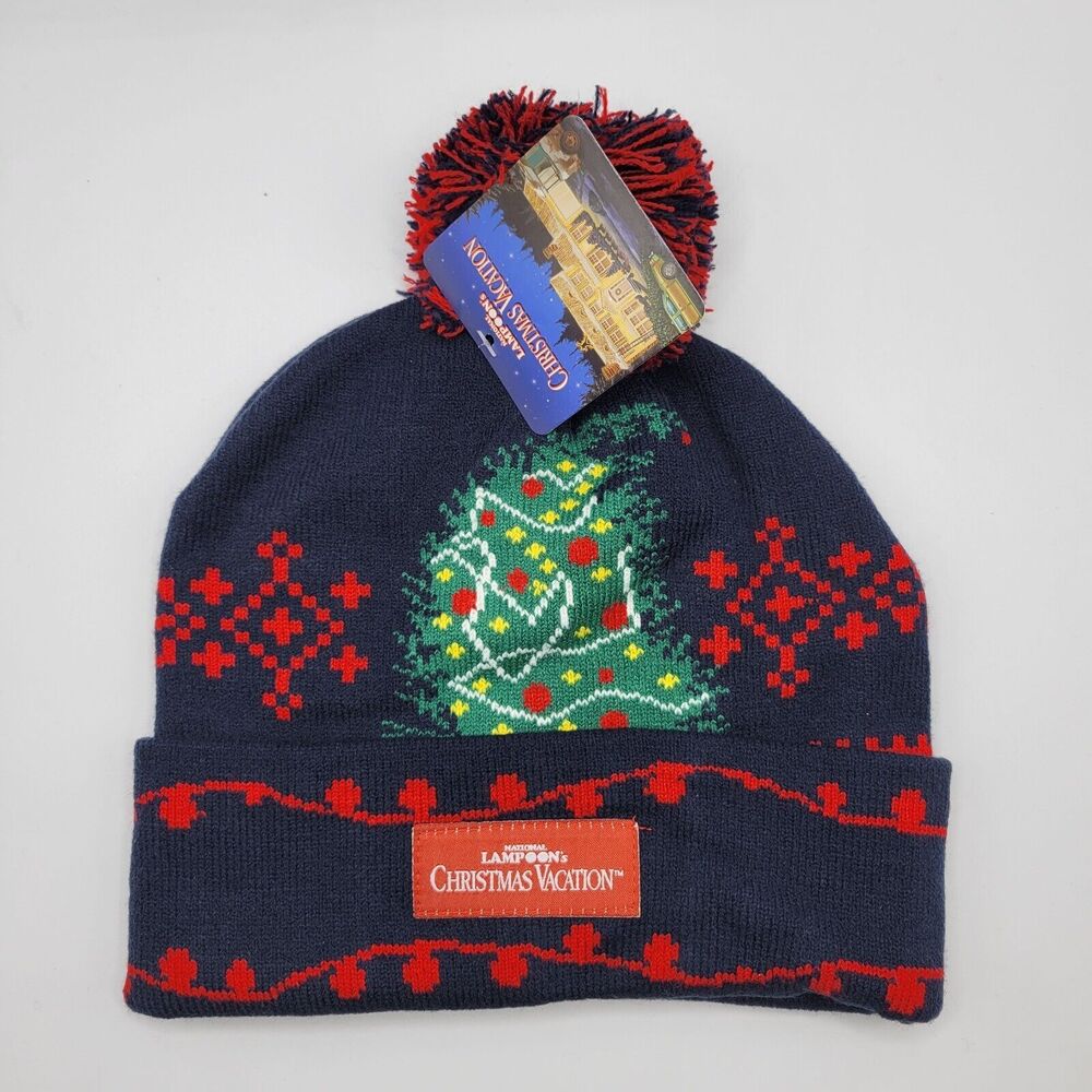 Christmas Vacation Mens Womens Beanie National Lampoon Cuffed Pom Holiday Movie